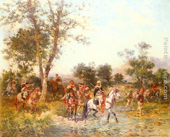 Cavaliers Arabes A L'Abreuvoir painting - Georges Washington Cavaliers Arabes A L'Abreuvoir art painting
